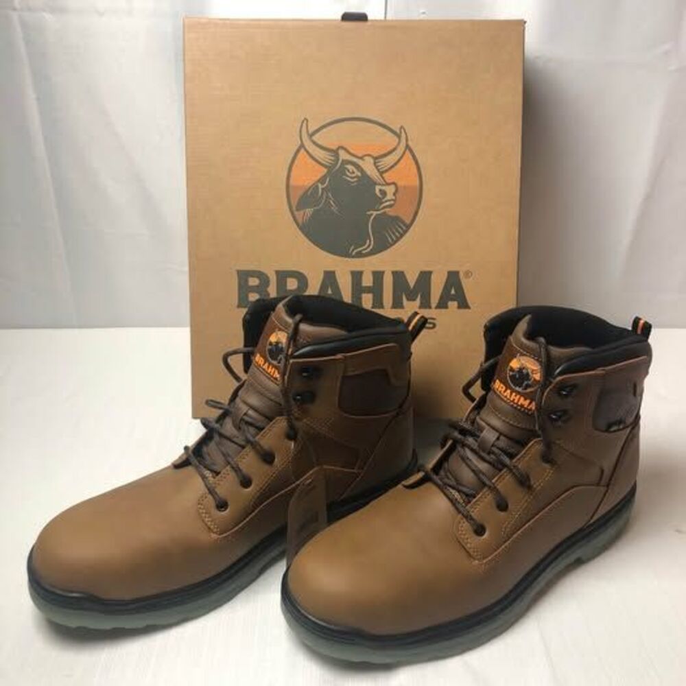 Brahma Mens New Steel Toe Work Boots Size 13
